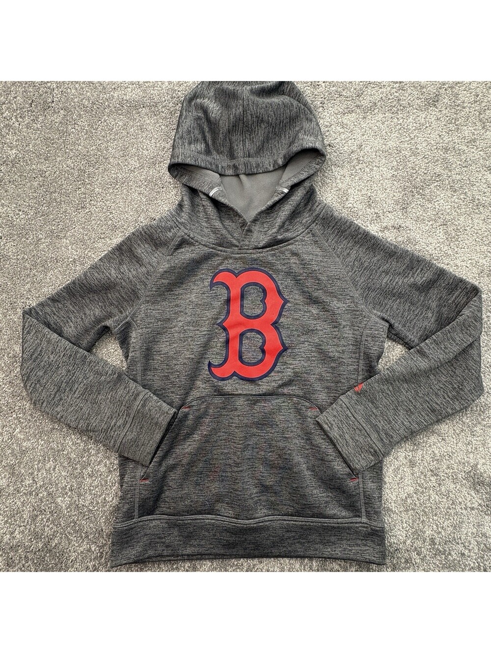 Majestic Boston Red Sox Youth Hoodie Size Small 8 Gray Pullover MLB